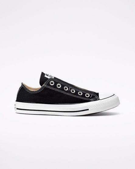 Women's Converse Chuck Taylor All Star Slip On Shoes Black / White / Black | AU 9481EG